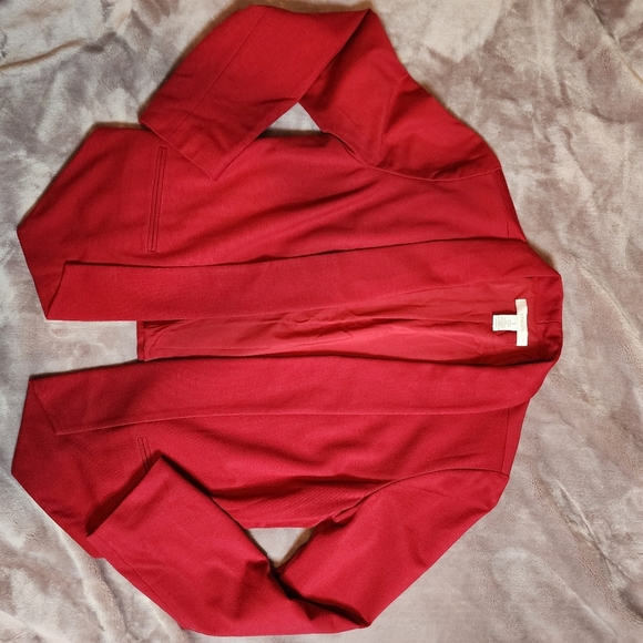 Chico Drape Front Jacket Promo Ponte Jack Ruby Red Great 4 Christmas sz 1 (4-6) - Picture 5 of 5